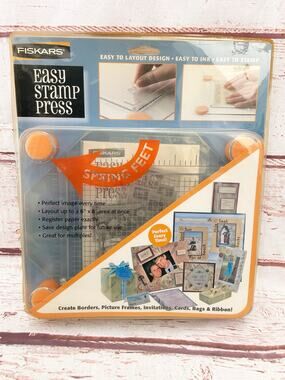 FISKARS Easy Stamp Press for Clear Stamps, Scrapbooking, and Cardmaking